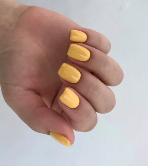 Желтый nail-art