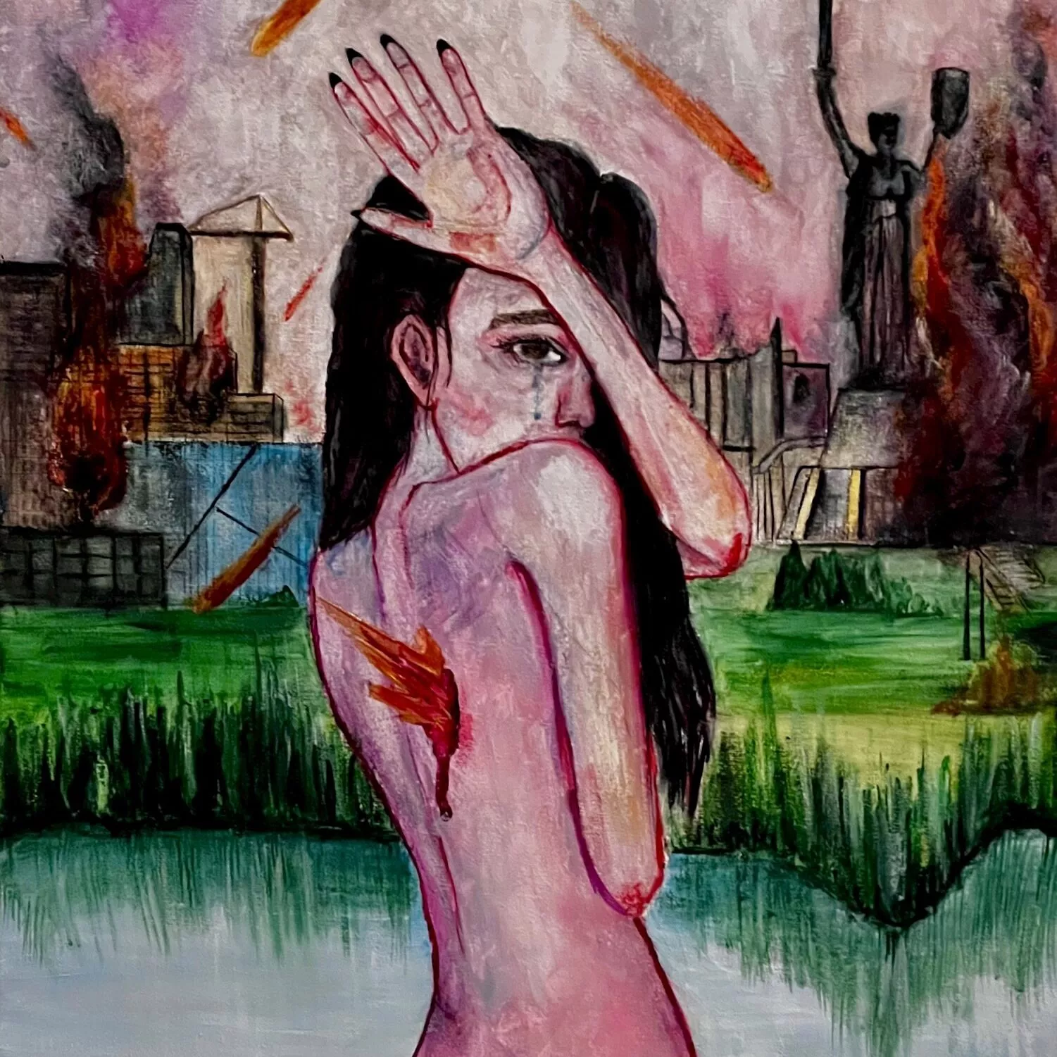 Благодійний аукціон: картина «Україна» від художниці Нани та блогера Андрія Мартиненко - 1 Благодійний аукціон: картина «Україна» від художниці Нани та блогера Андрія Мартиненко - 1 - изображение