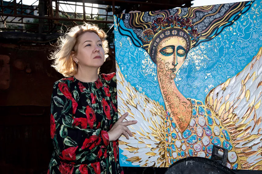 Благодійна виставка-марафон «Між небом та землею» української художниці Оксани Фурса - 2 Благодійна виставка-марафон «Між небом та землею» української художниці Оксани Фурса - 2 - изображение